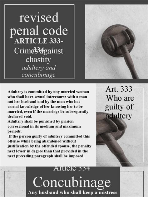 art 334 revised penal code|Article 333 and Article 334 of the Revised Penal Code of the .